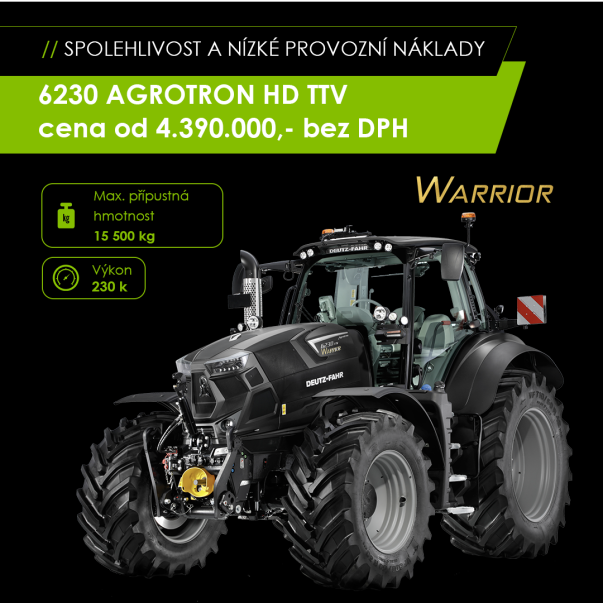 DEUTZ-FAHR 6230 AGROTRON HD TTV WARRIOR DEUTZ-FAHR 6230 AGROTRON HD TTV WARRIOR