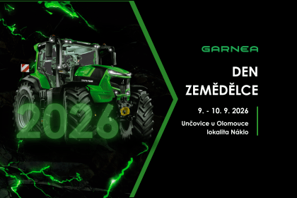 GARNEA na Dni Zemědělce 2026 v Unčovicích